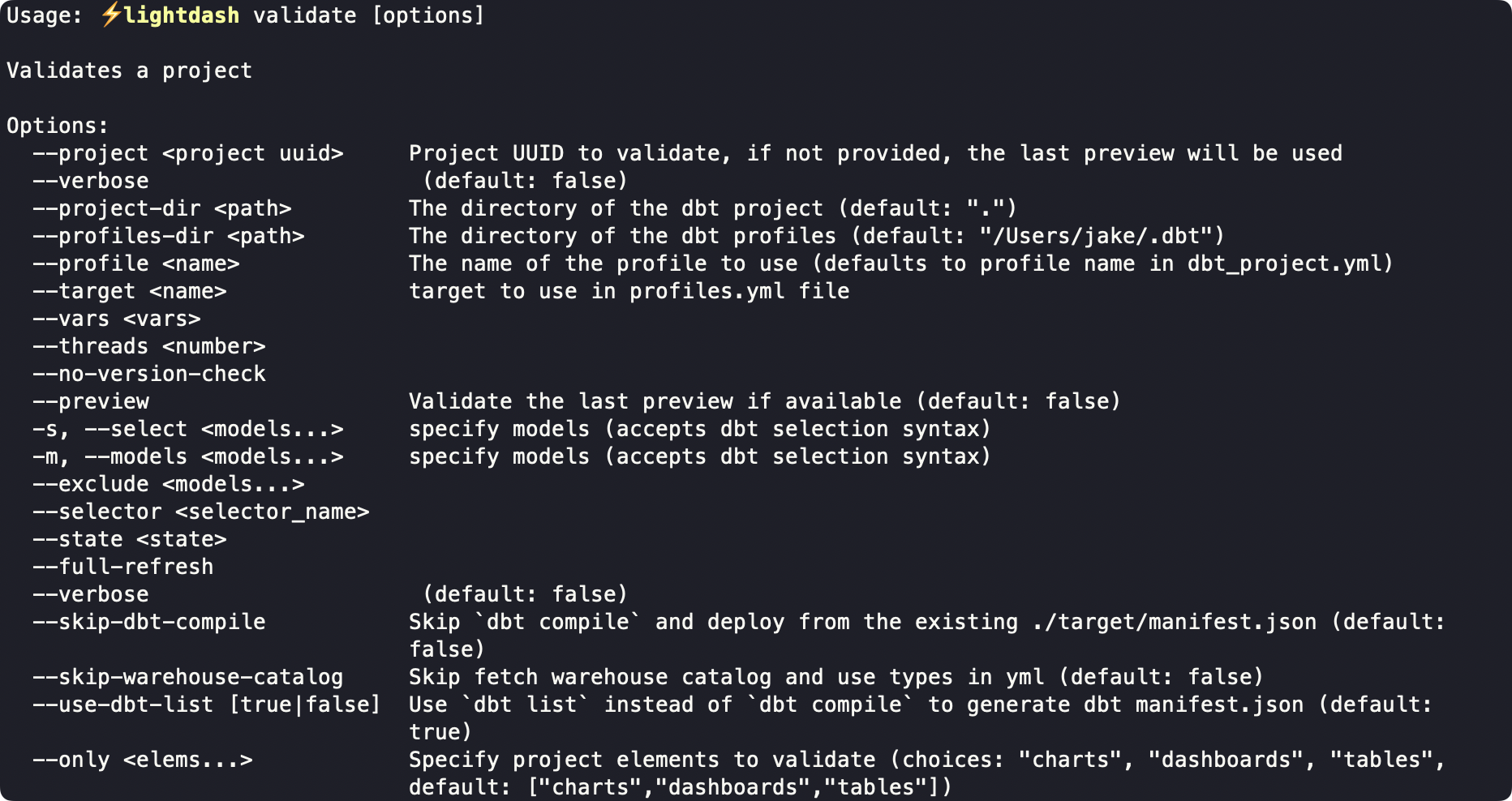 Qyra validate help CLI results